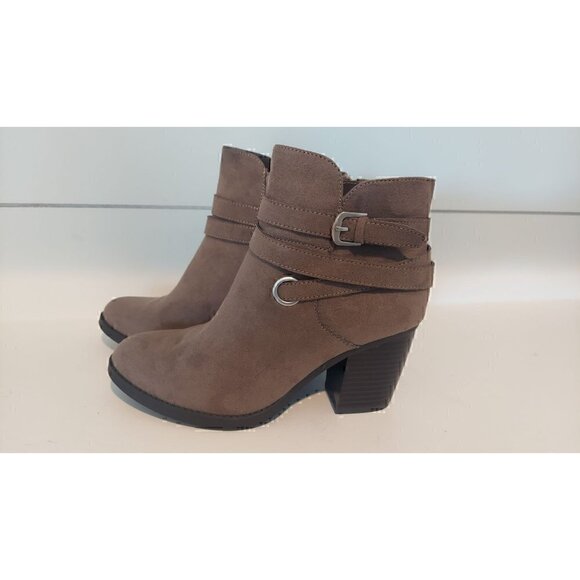 Style & Co. Womens Zolaa Faux Suede Block Heel Ankle Boots/NWOB, Size 5.5M - Picture 1 of 11